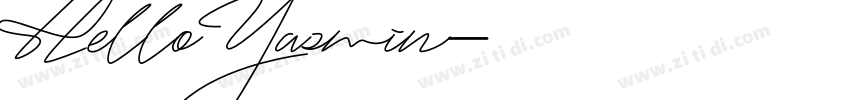 Hello Yasmin字体转换